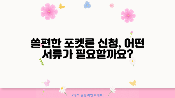 신한은행 쏠편한 포켓론 (소액 새희망 홀씨) 완벽 가이드| 자격조건, 한도, 금리, 필요서류, 상환까지! | 소액대출, 급전, 신용대출, 저금리 대출