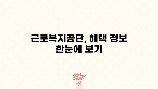 근로복지공단 정부 지원 프로그램 총정리| 나에게 맞는 혜택 찾기 | 근로자 지원, 사회보험, 정부 지원, 혜택 안내