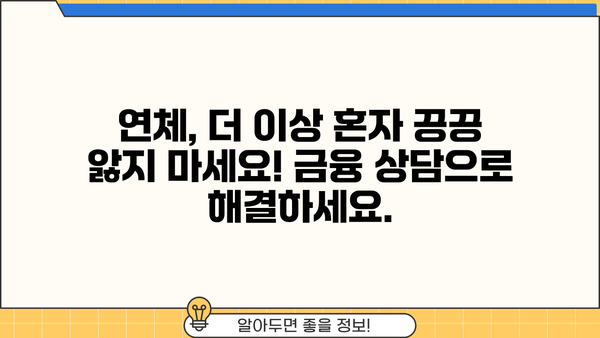 대출 연체 문자 받았을 때, 당황하지 말고! | 연체 해결 팁, 대출 상환, 금융 상담, 연체 이자