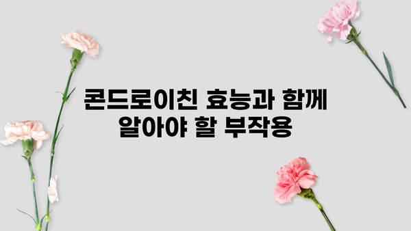 콘드로이친 효능, 음식, 소연골 추천 & 부작용 완벽 가이드 | 건강, 관절 건강, 연골 건강, 영양
