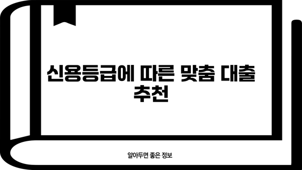 나에게 맞는 대출 추천 받고 싶다면? | 대출 비교, 금리, 조건, 신용등급, 추천