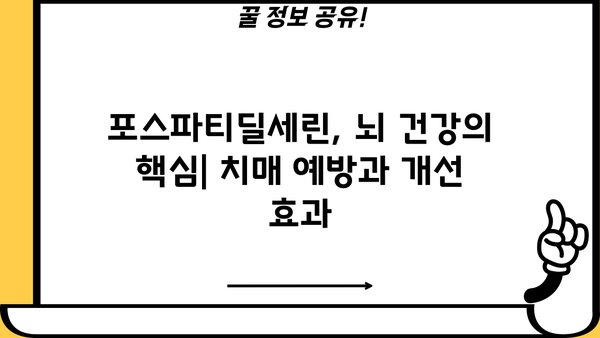 포스파티딜세린 효능| 치매 예방 및 개선 효과, 추천 제품 | 건강, 두뇌 건강, 기억력, 노화 방지