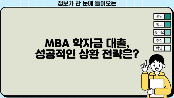 MBA 학자금 대출 완벽 가이드| 조건, 금리, 신청 방법 총정리 | MBA, 대학원, 학자금 대출, 장학금