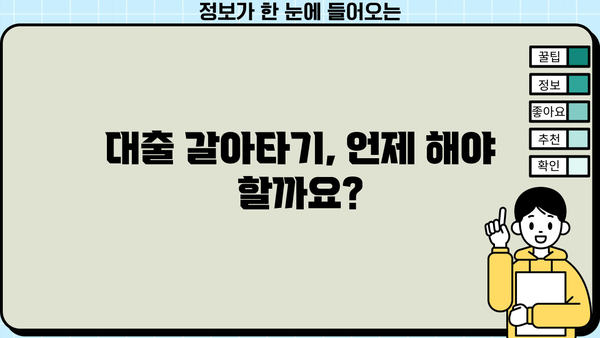 대출 갈아타기 고민? 장단점 비교분석 & 성공 전략 | 대출, 금리, 비교, 전략, 정보