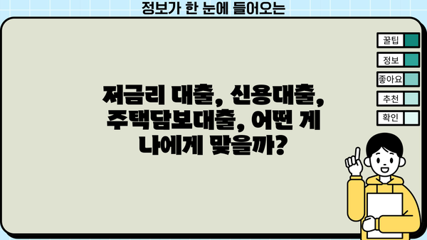 나에게 맞는 대출 찾기! 금리 비교 사이트 추천 | 저금리 대출, 신용대출, 주택담보대출, 비교분석