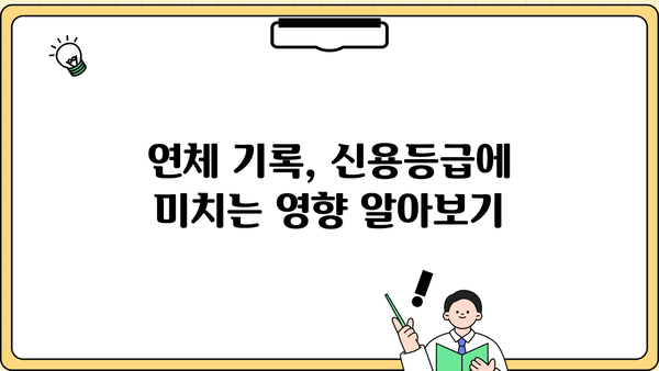 대출 연체 기록, 이렇게 관리하세요| 3가지 해결 전략 | 신용등급, 연체 해소, 금융 정보