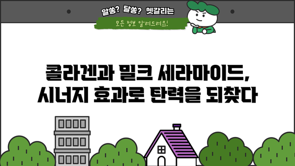 밀크 세라마이드와 콜라겐의 환상적인 만남| 피부 탄력과 보습의 비밀 | 밀크 세라마이드, 콜라겐, 피부 개선, 보습, 탄력