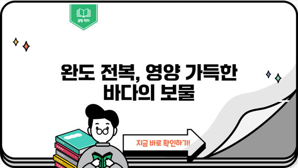 완도 전복의 놀라운 효능과 칼로리 | 제철 전복, 완도산 전복, 전복 요리, 건강 정보
