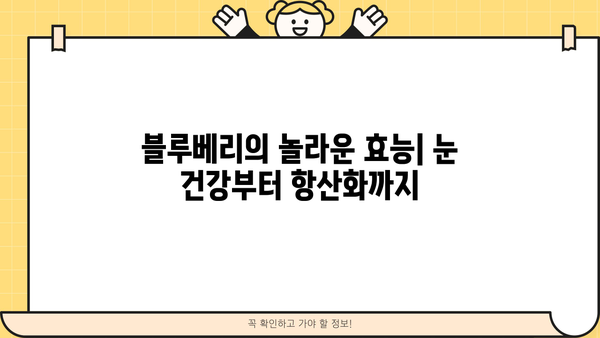 블루베리 효능, 칼로리부터 보관법 & 부작용까지 완벽 정리 | 건강, 다이어트, 슈퍼푸드