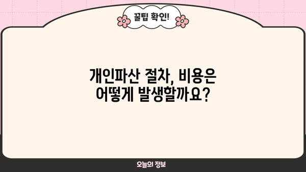 개인파산 비용, 얼마나 들까요? | 개인파산, 파산 비용, 법률 비용, 변호사 비용, 파산 절차