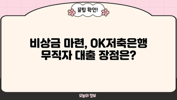 OK저축은행 무직자 대출, 주부 비상금으로 쓸만할까요? | 비상금 대출, 주부 대출, 무직자 대출, 신용대출
