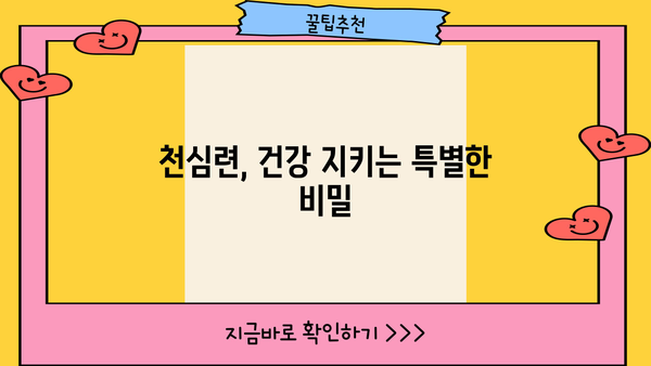천심련 추출물 파랙틴| 효능과 부작용 완벽 가이드 | 천심련, 파랙틴, 건강, 효능, 부작용, 주의사항