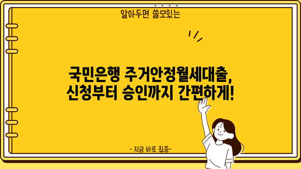 국민은행 주거안정월세대출 완벽 가이드| 자격, 한도, 금리, 필요서류 총정리 | 주거 안정, 월세 대출, 대출 조건, 서류 준비