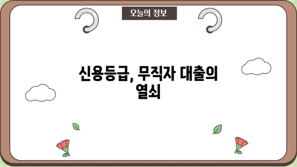 무직자 비상금 대출, 안전하게 받는 방법 | 신용등급, 대출조건, 주의사항