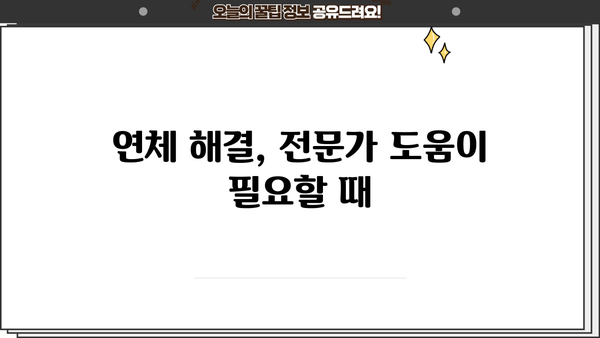 대출 연체 3개월, 이제 걱정하지 마세요! | 연체 해결 방법, 대출 상환 계획, 꿀팁