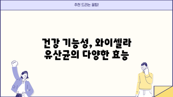 면역력 강화에 도움되는 와이셀라 유산균| 효능, NK세포 활성화, 부작용까지 | 면역, 장 건강, 건강 기능성