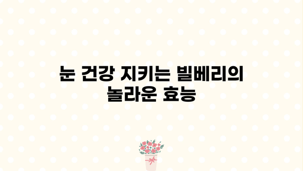 눈 건강 지키는 슈퍼푸드! 빌베리 효능 & 분말 먹는법 | 안토시아닌, 눈에 좋은 음식, 시력 개선